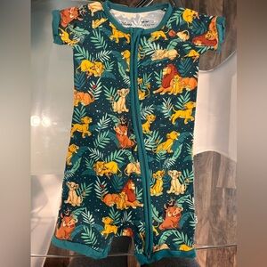 Little Sleepies shorty in Lion King print